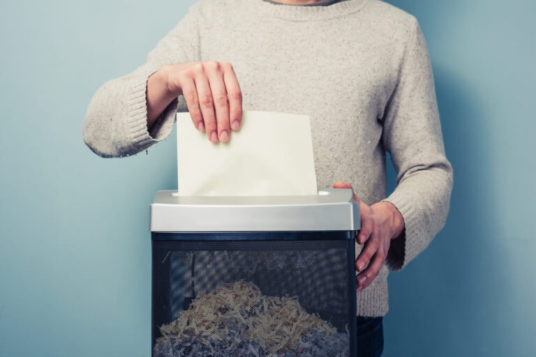 Destruição segura de documentos